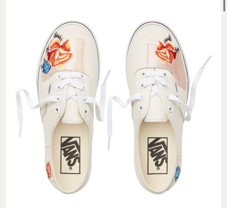 vans slip on satin patchwork