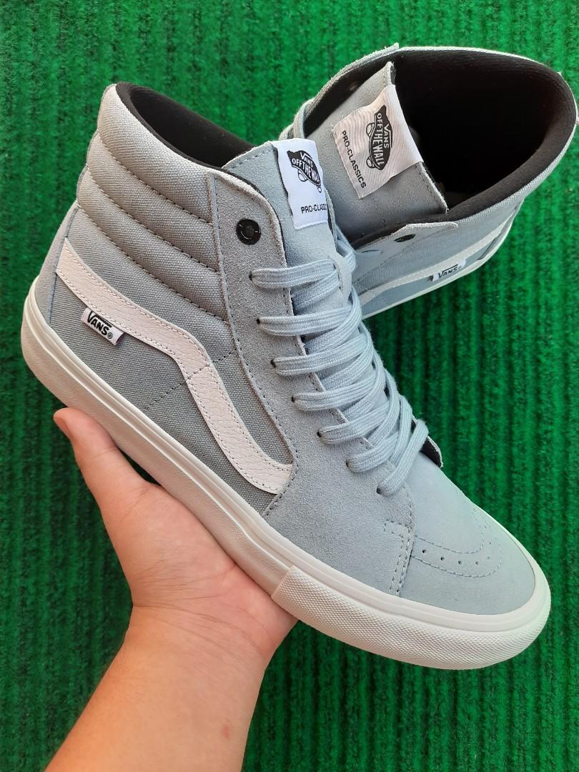 Vans sk8 hi pro blue fog clearance