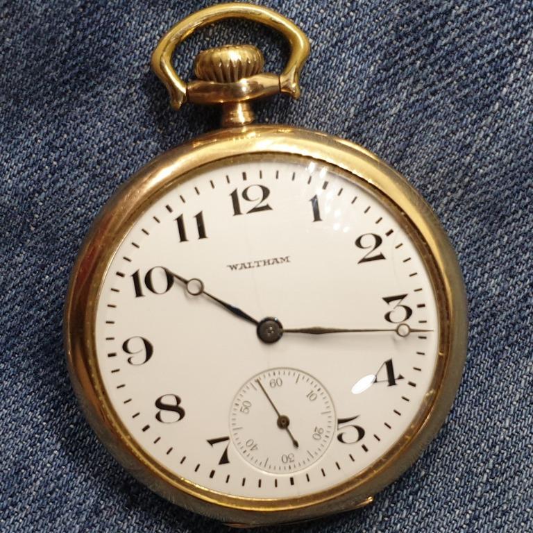 Vintage American Waltham 10K Gold Filled 15 Jewels Pocket Watch