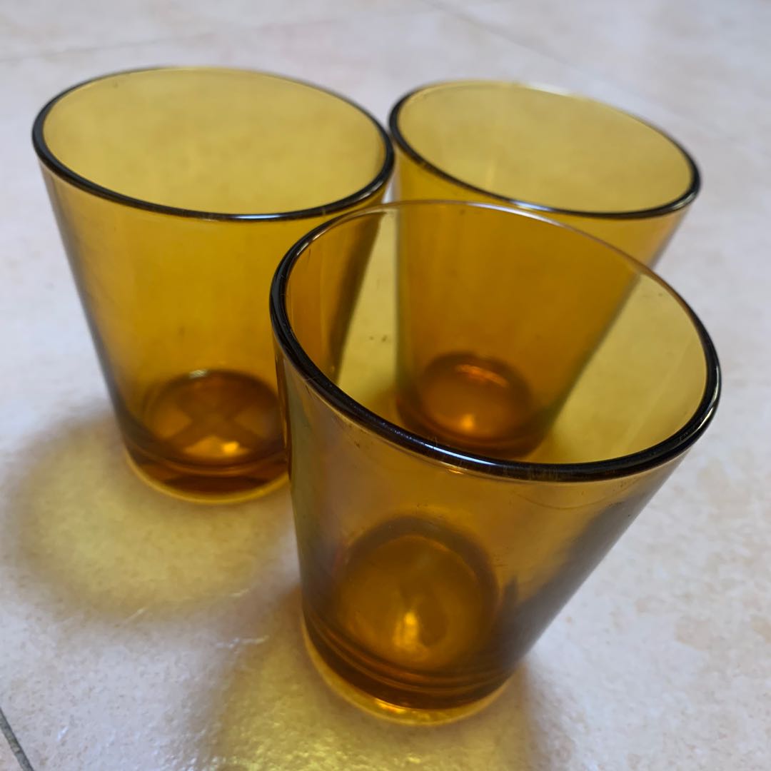 Vintage drinking glasses, Furniture & Home Living, Kitchenware