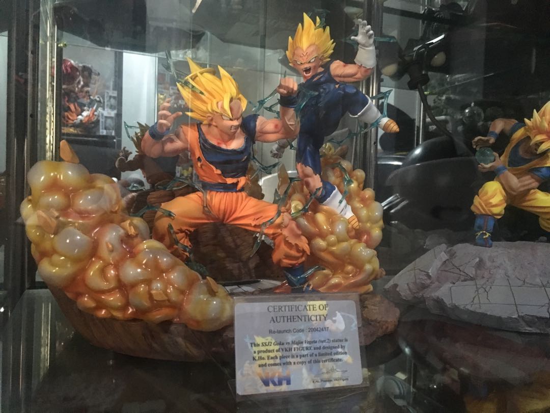 VKH Dragon Ball Z Goku vs Vegeta Resin Statue, Hobbies & Toys, Toys & Games  on Carousell