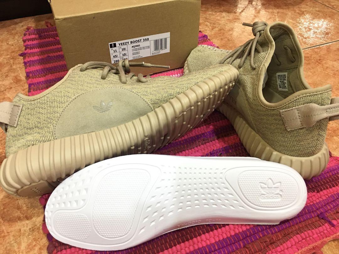 Yeezy oxford tan box hot sale