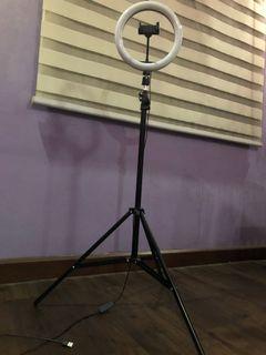 26 CM Ring Light with Phone Holder & Stand (up to 6ft)