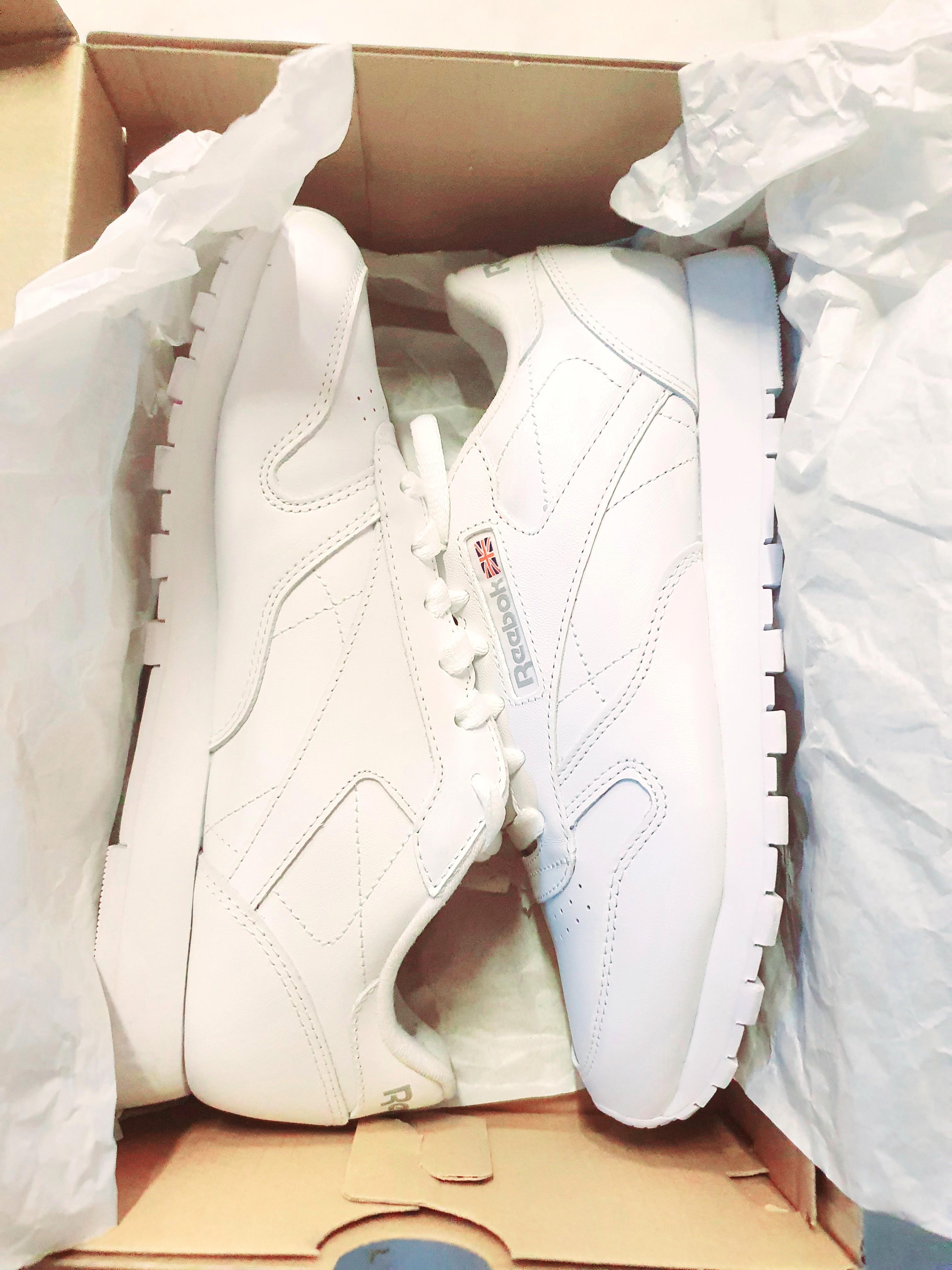 REEBOK Classic White Leather Sneakers 