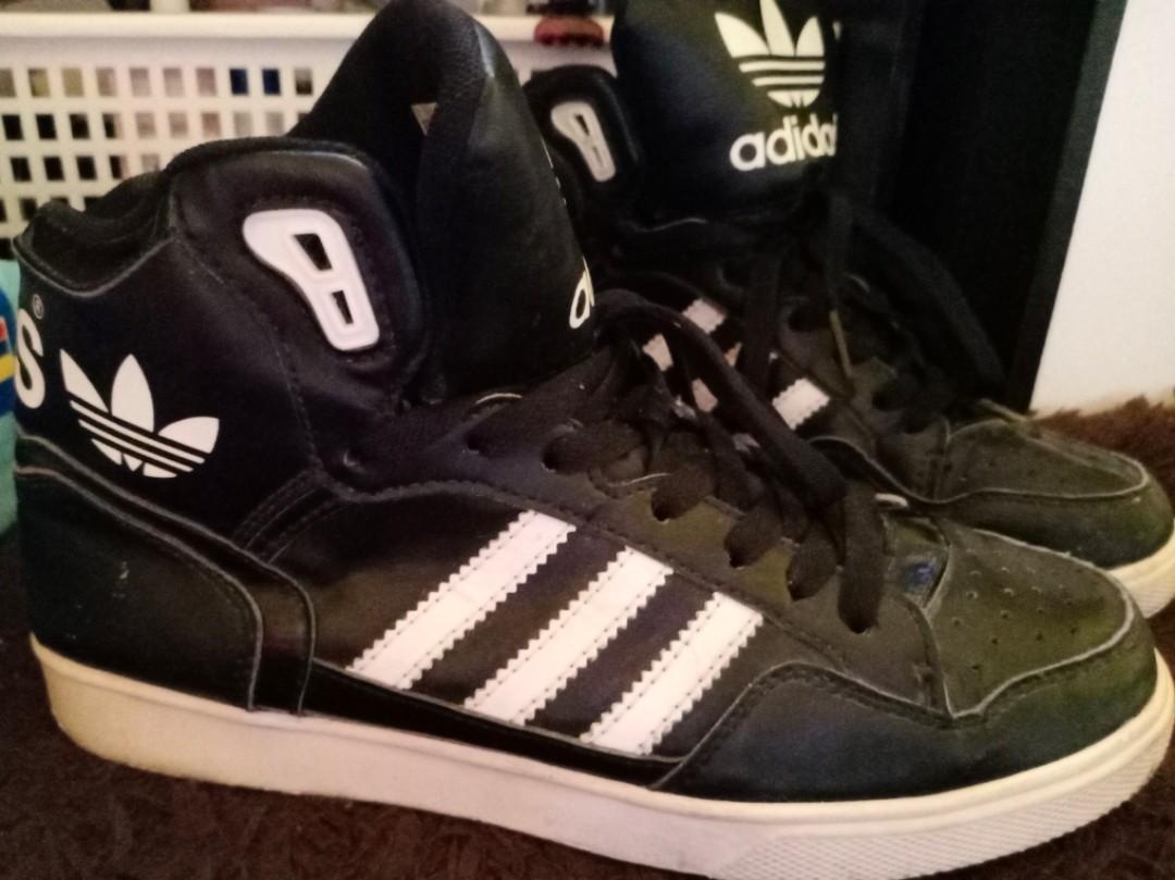 Adidas black hi tops clearance