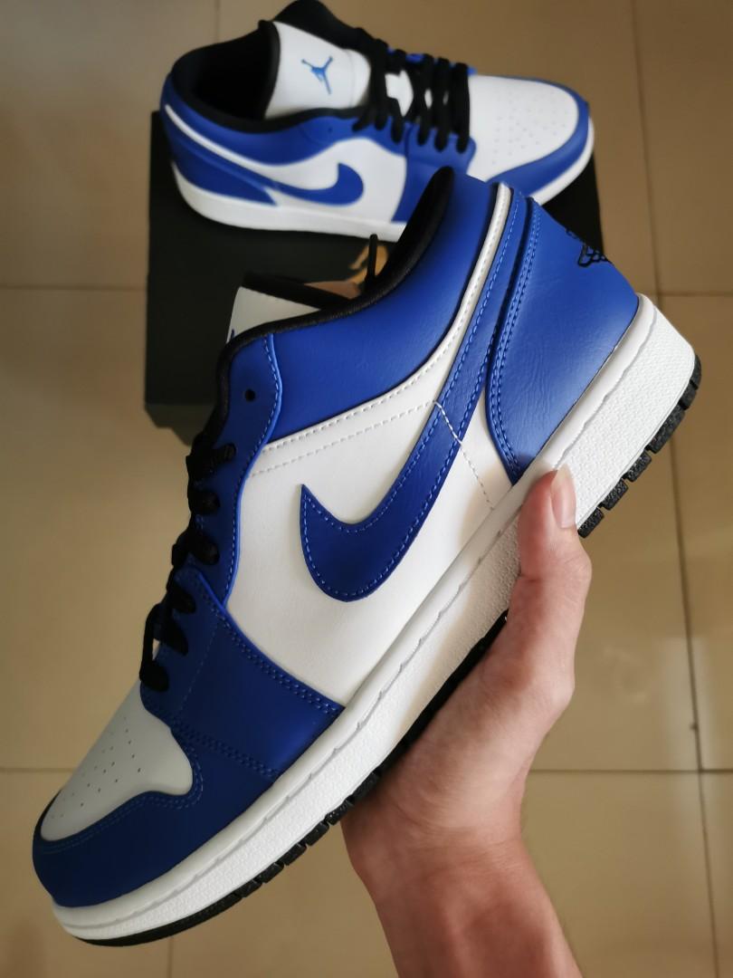 Air Jordan 1 low Game Royal, Men's Fashion, Footwear, Sneakers on Carousell