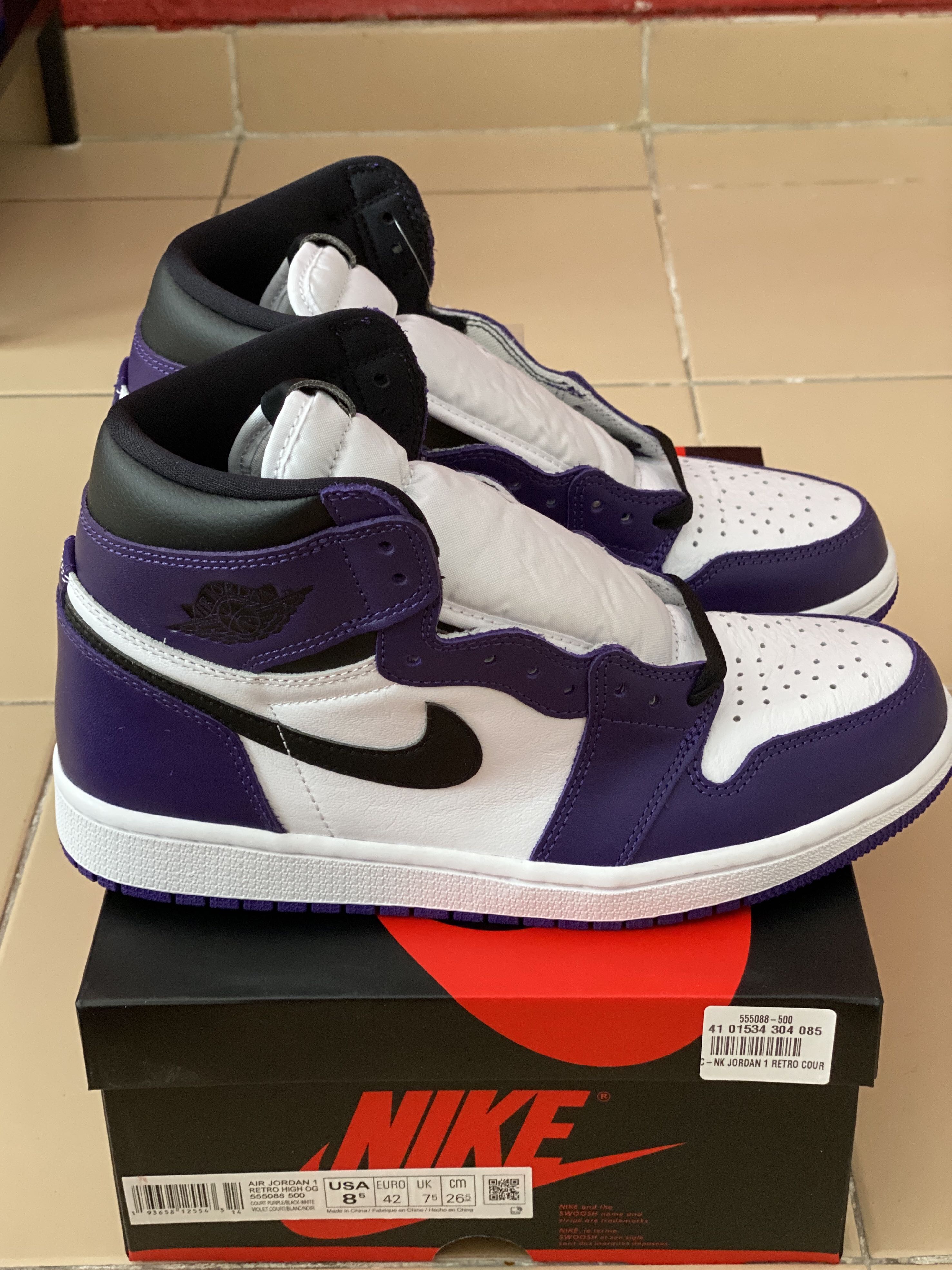 jordan1 court purple