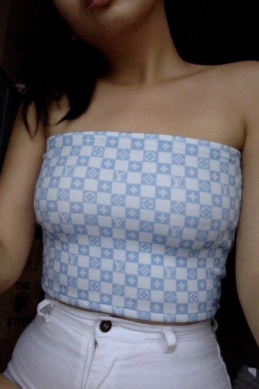 Angel/Dior/LV cropped tube top, Women's Fashion, Tops, Others Tops on  Carousell