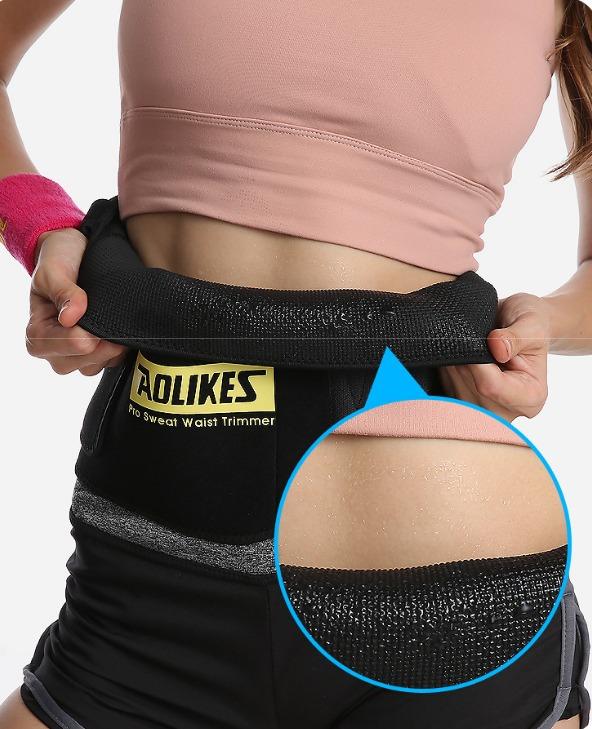 Aolikes Pro Sweat Waist Trimmer Belt Waistband Sports Waist