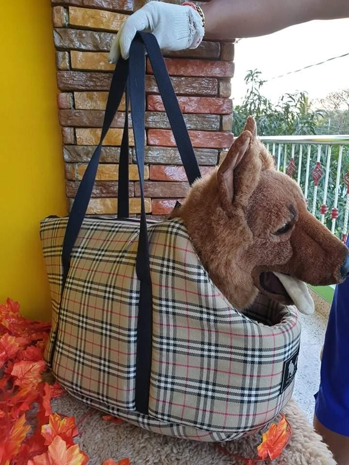 Burberry dog carrier bag hot sale