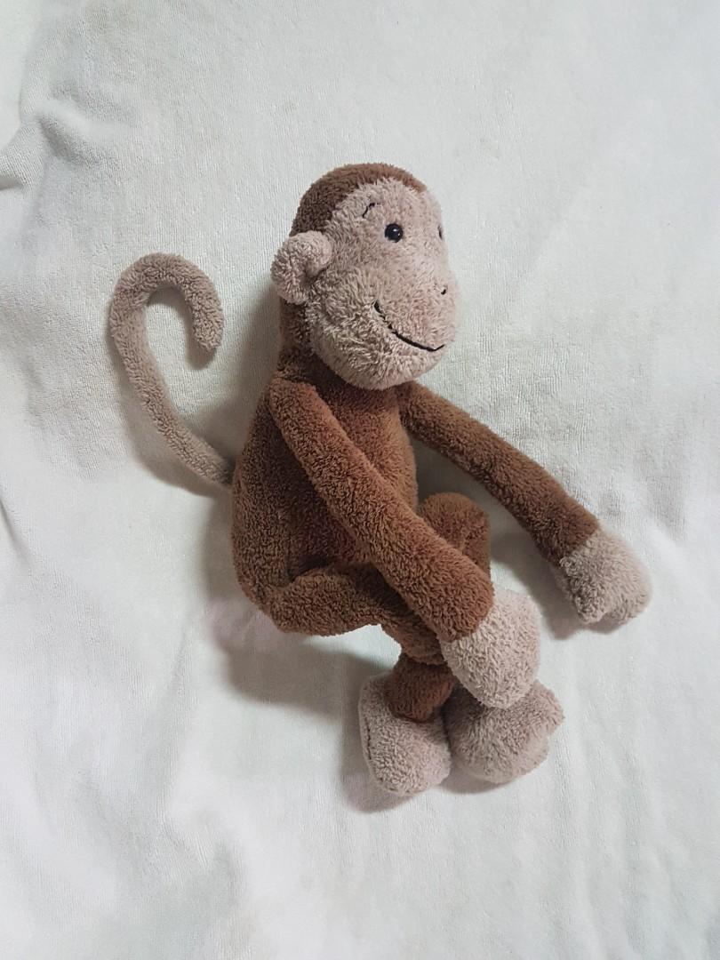 Authentic Large Big JellyCat Slackajack Monkey Beanie Plush Soft