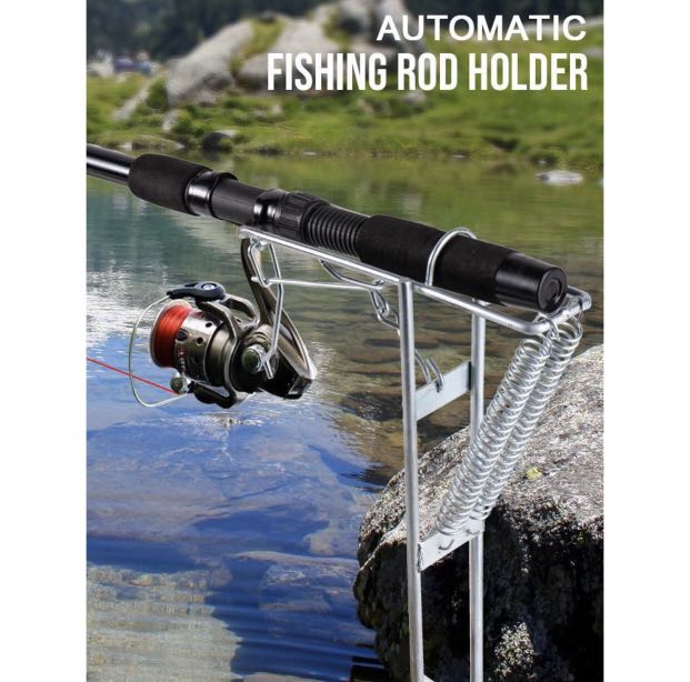 Automatic Fishing Rod Holder Pemegang Rod Memancing Automatik, Sports  Equipment, Fishing on Carousell