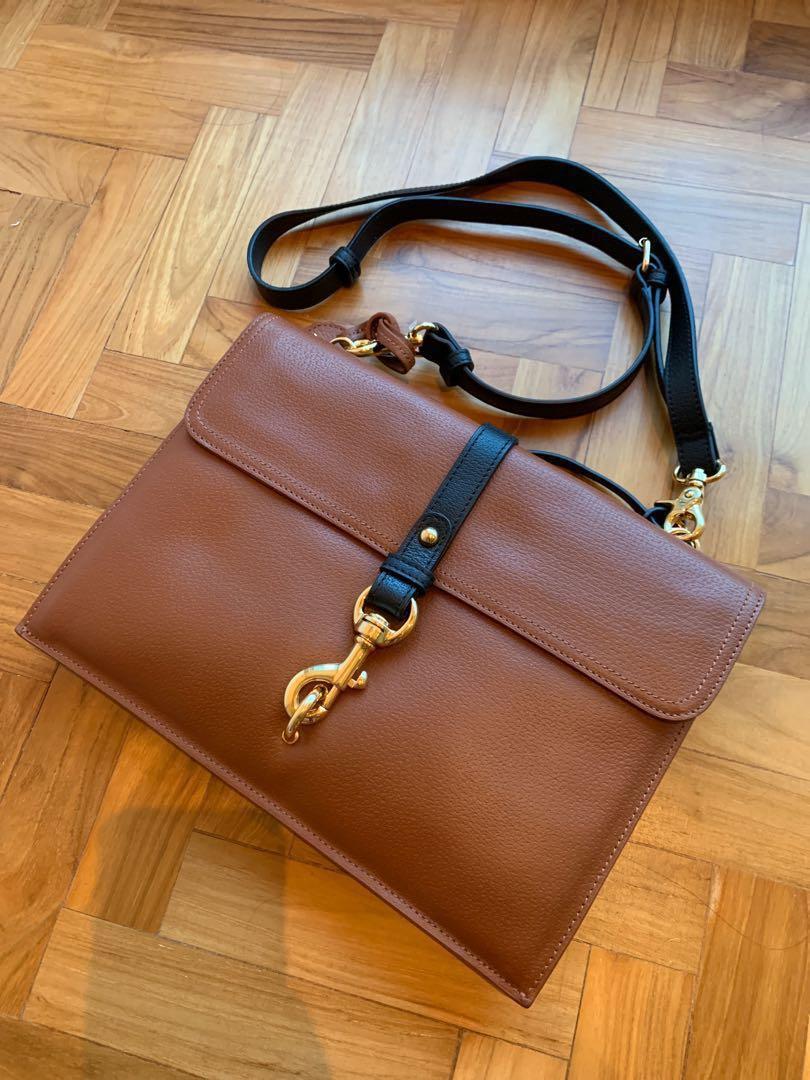 badgley mischka leather bag