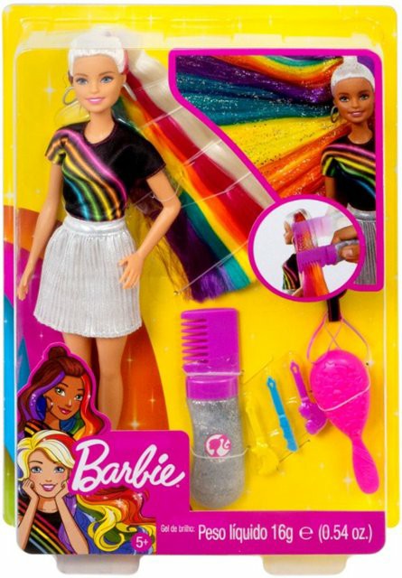 barbie rainbow hair