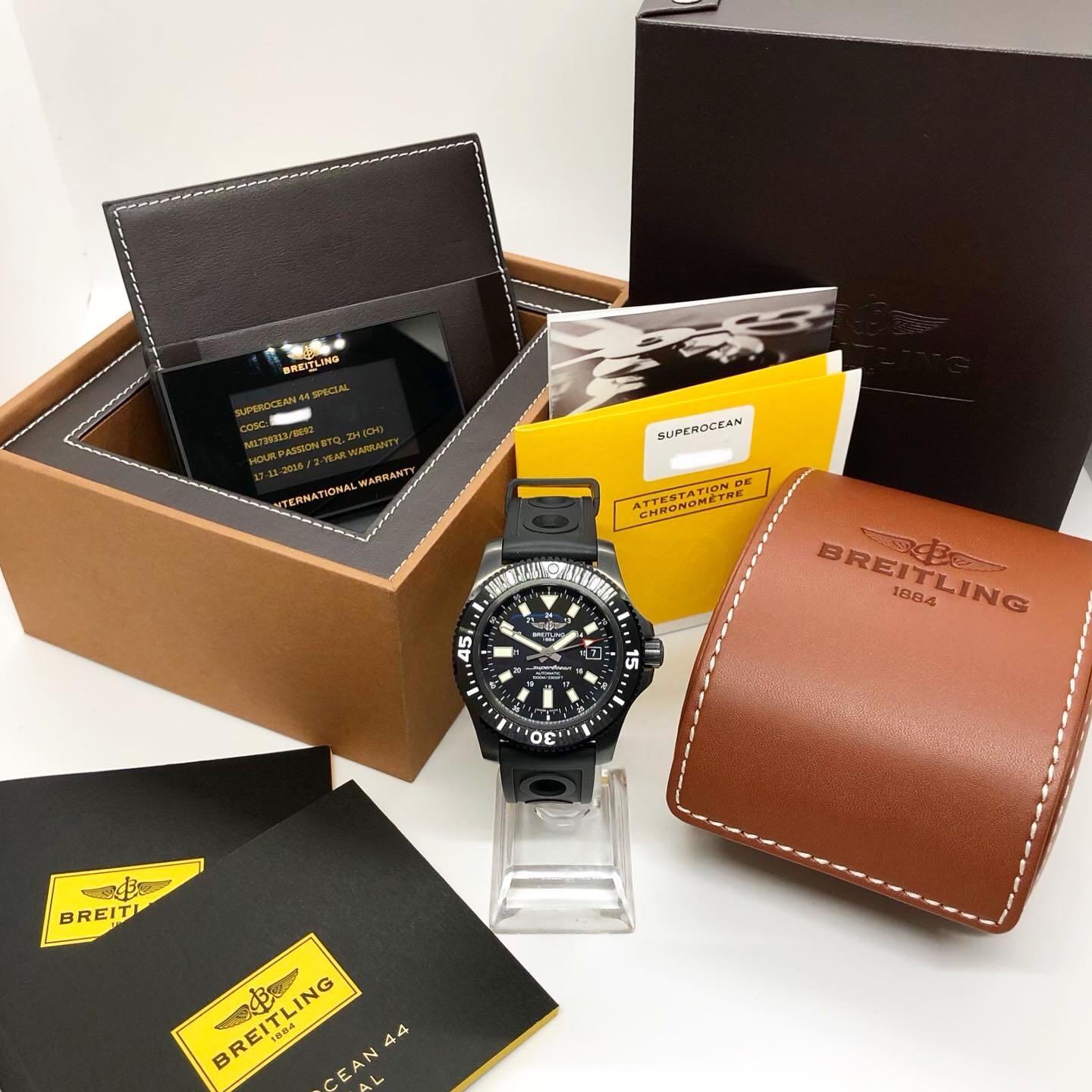 BREITLING SUPEROCEAN 44 Special Black Steel M17393 207006309 Mobile Phones Gadgets Wearables Smart Watches on Carousell