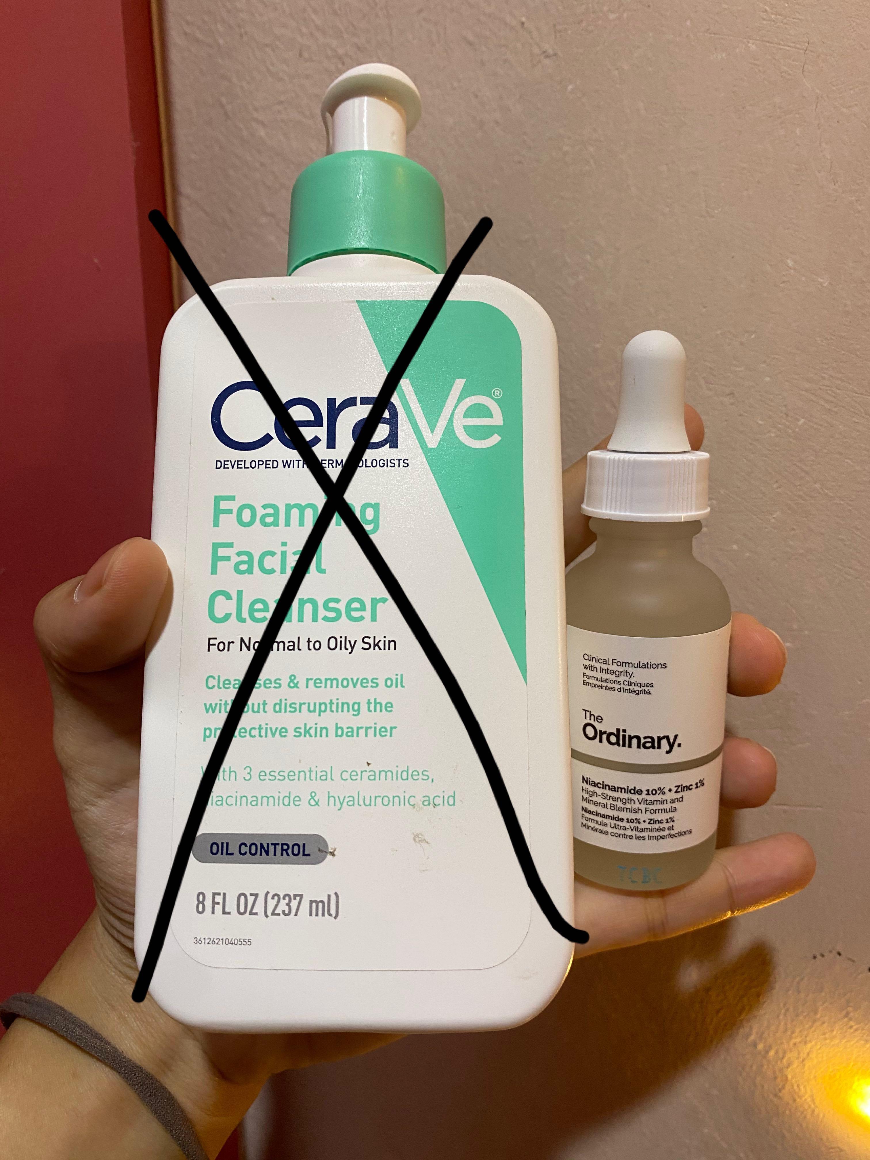 Cerave Foaming Cleanser & Niacinamide 10 + Zinc 1, Beauty & Personal