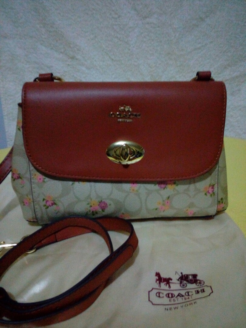coach floral sling bag