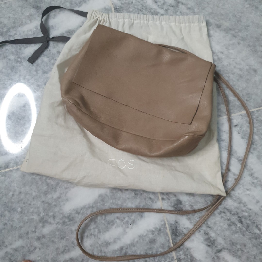 cos soft leather shoulder bag