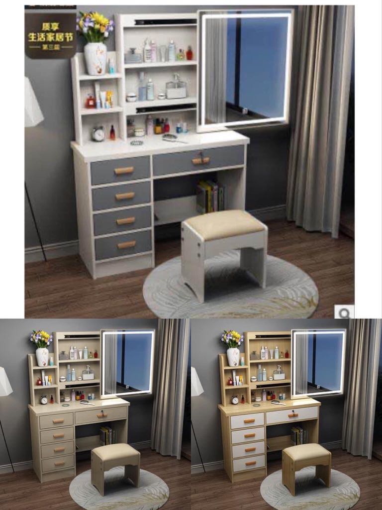 dressing table with lights
