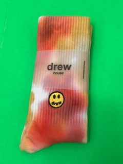 Last pair - Drew house socks (Justin Bieber) Tie-dye embroidered crew socks (37 - 40)62974823775746116