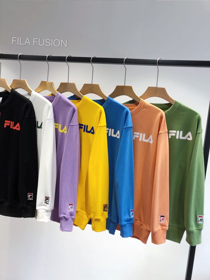 早買優惠FILA 2020最新秋季刺繡logo套頭衛衣