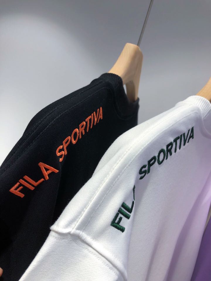 早買優惠FILA 2020最新秋季刺繡logo套頭衛衣