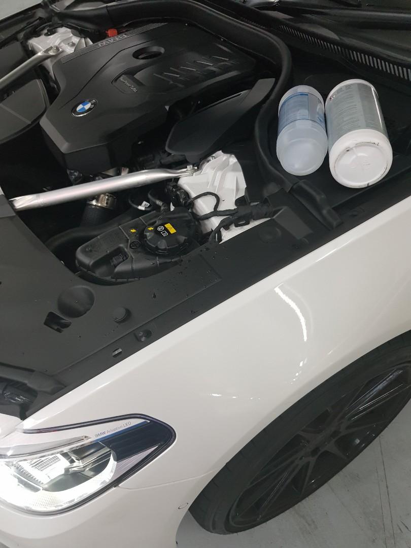 First General Servicing and coolant Flushing for BMW G30 520i, Car ...