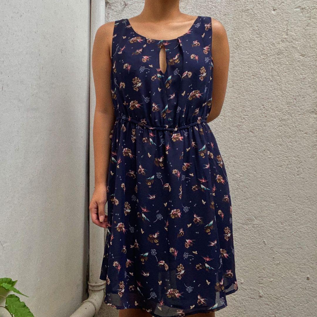 bird print dress forever 21
