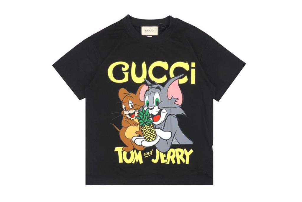 Gucci Tom And Jerry T Shirt Black, 名牌 
