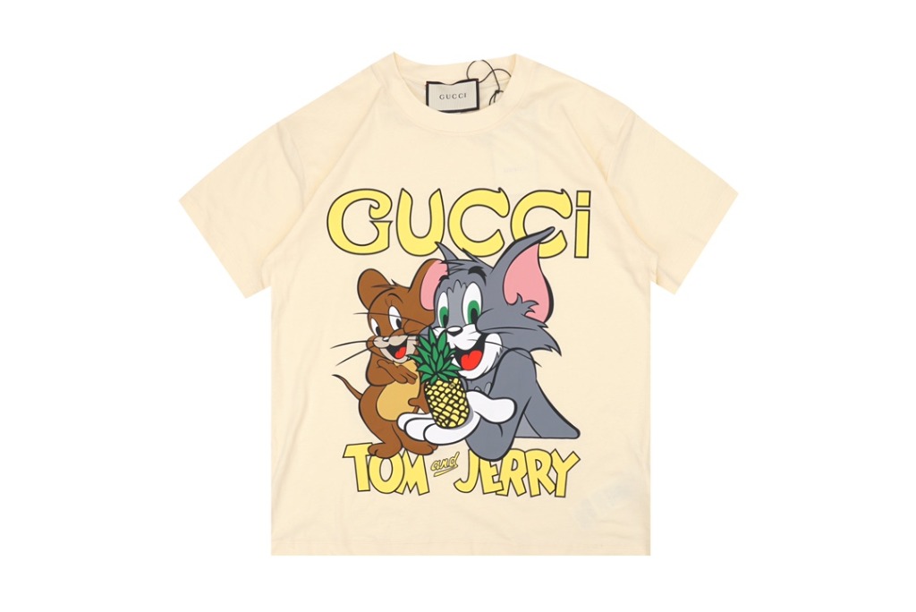 Gucci Tom And Jerry T Shirt White, 名牌 