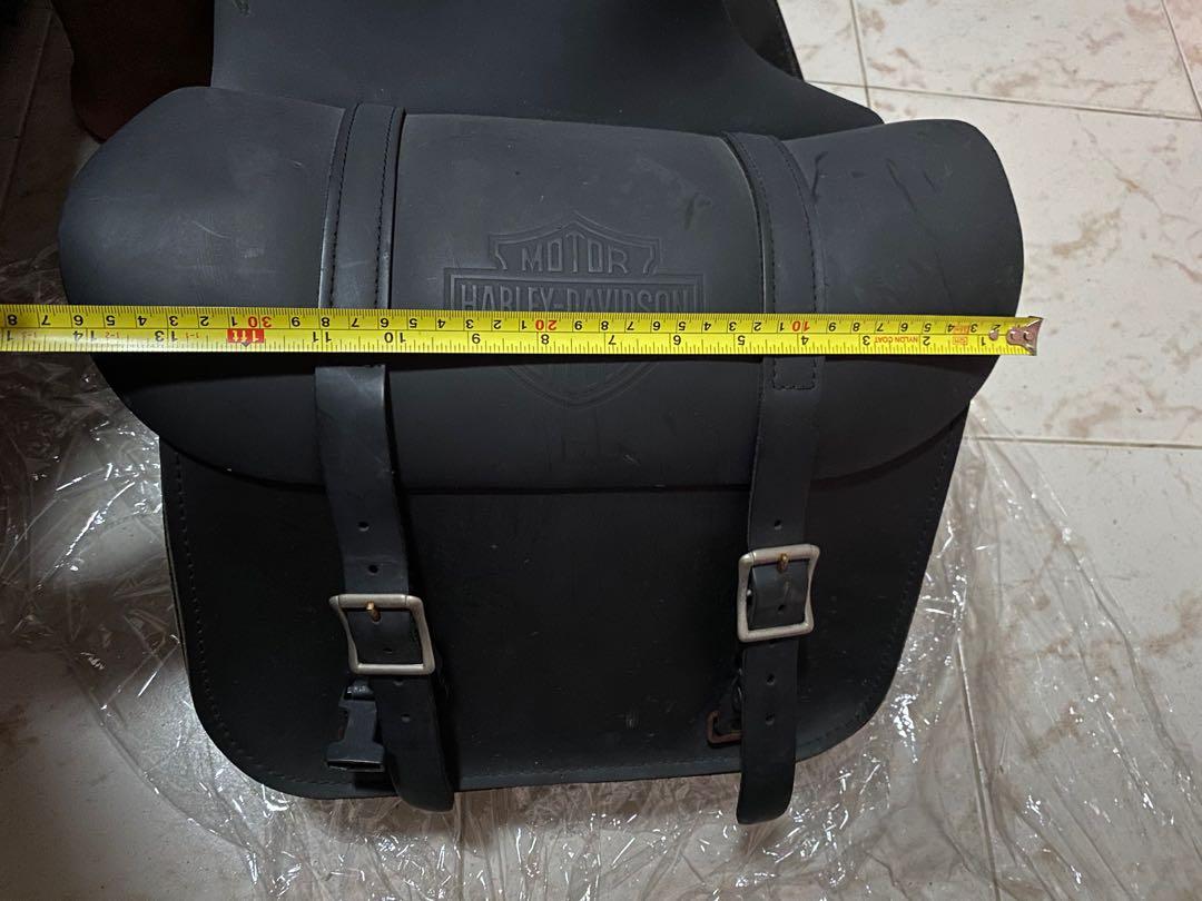 used leather saddlebags