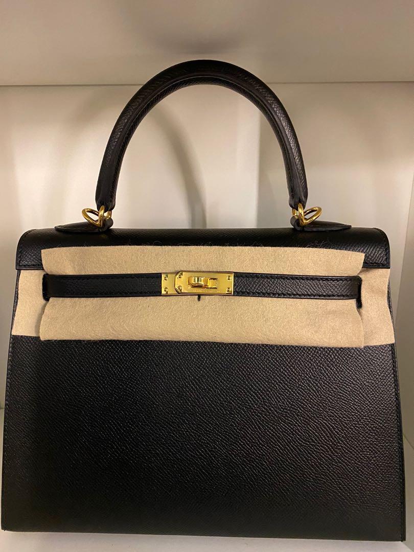 Hermes kelly sales 25 black epsom