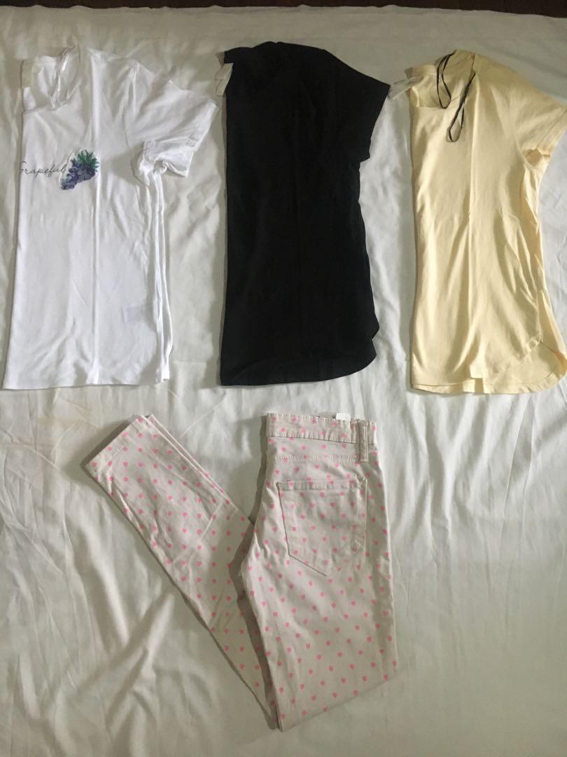 H&m tops with freebie mango trouser (Category: Others Tops) located in Quezon City. Submitted by mhillkey (Listing ID 1026804999, Image 1). Description: All this clothe are in good condition po. Never been used since i loose weight..