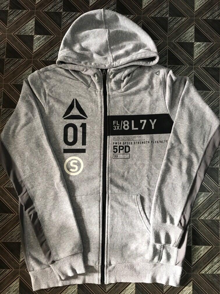 Hoodie reebok Men s Fashion Tops Sets Hoodies on Carousell