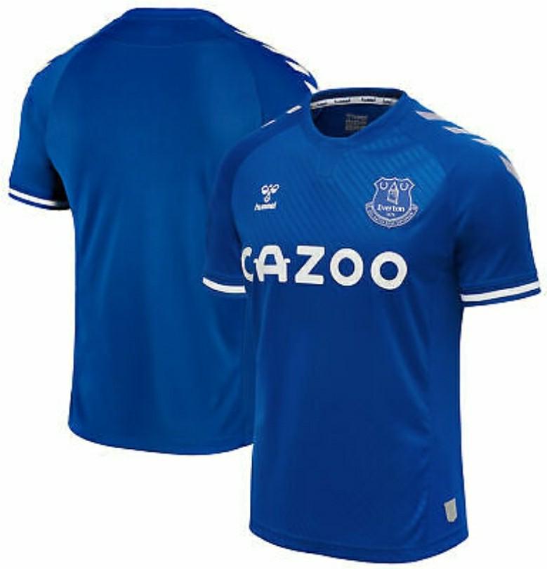 Hummel Everton Home Blue 20 21 Sports Sports Apparel On Carousell