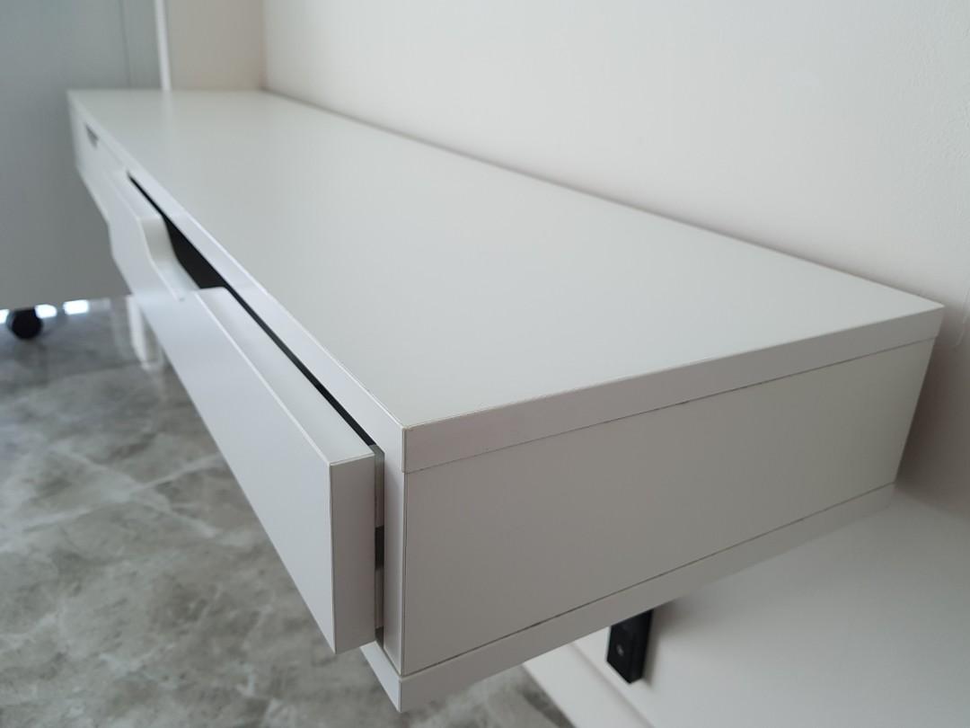 IKEA EKBY ALEX Shelf with drawers and brackets, Furniture & Home Living