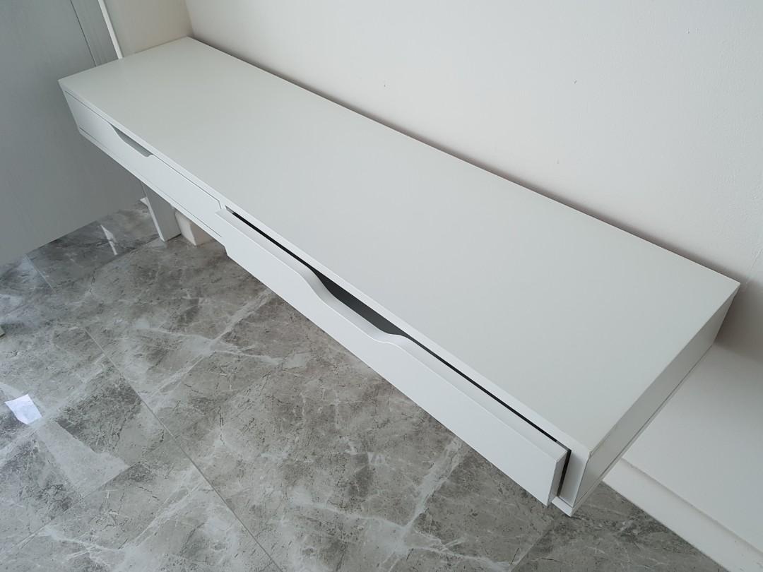 IKEA EKBY ALEX Shelf with drawers and brackets, Furniture & Home Living