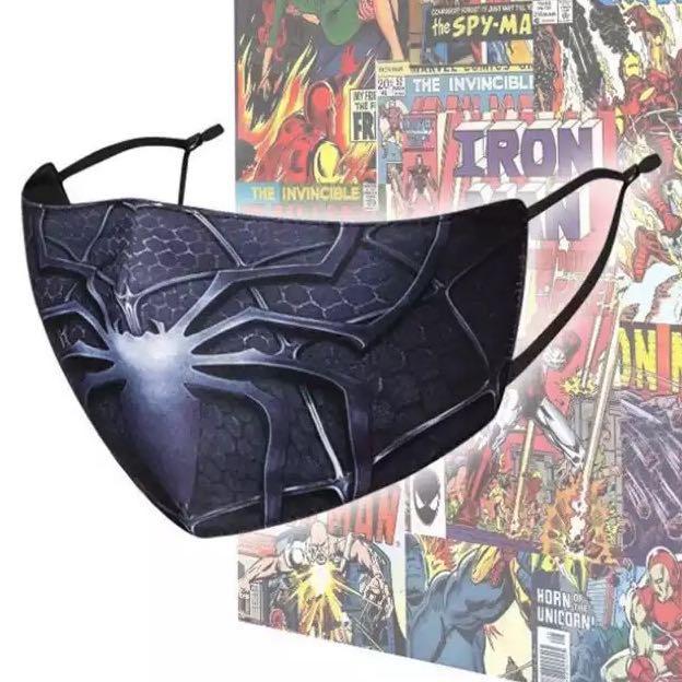 Instock Reusable Avengers Spiderman Superman Iron Man Face Mask Health Beauty Face Skin Care On Carousell