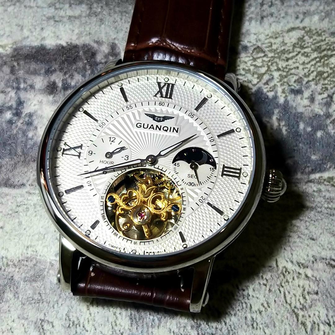 Jam Tangan Guanqin Tourbillon Automatic Ori Fesyen Pria Jam Tangan Di Carousell