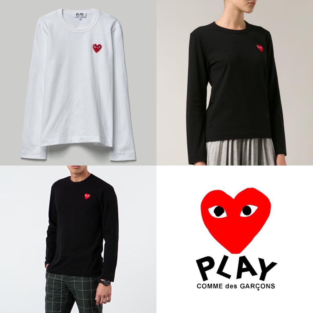 comme des garcons t shirt mens long sleeve