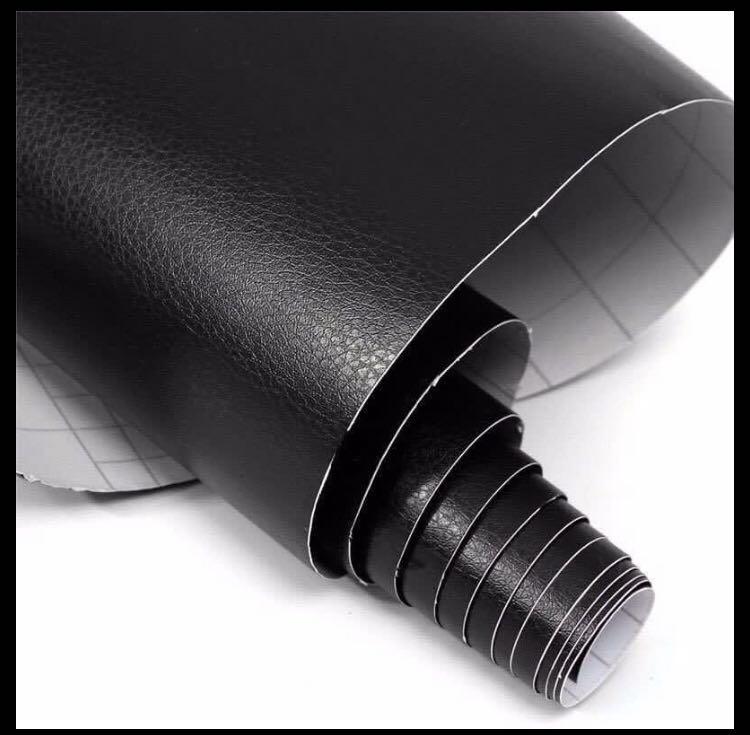 Leather Texture Car Interior Vinyl Wrap Black Brown Red, Car