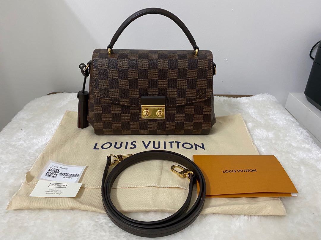 2020 Louis Vuitton Croisette Damier Ebene, Luxury, Bags & Wallets on  Carousell