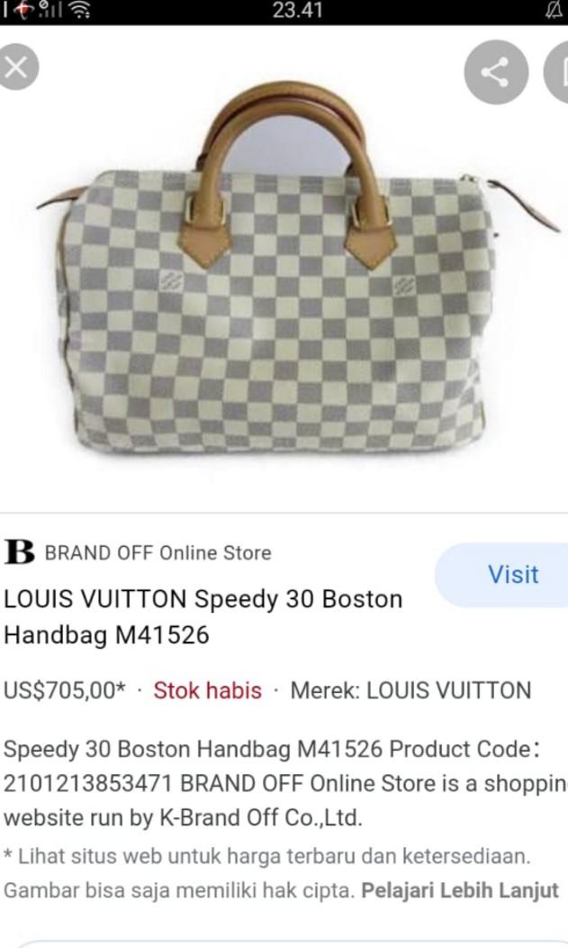 LOUIS VUITTON Speedy 30 Boston Handbag M41526