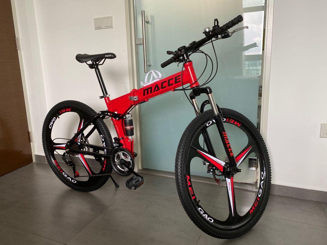 Macce 26u201d 21-speed foldable mtb, Sports Equipment, Bicycles
