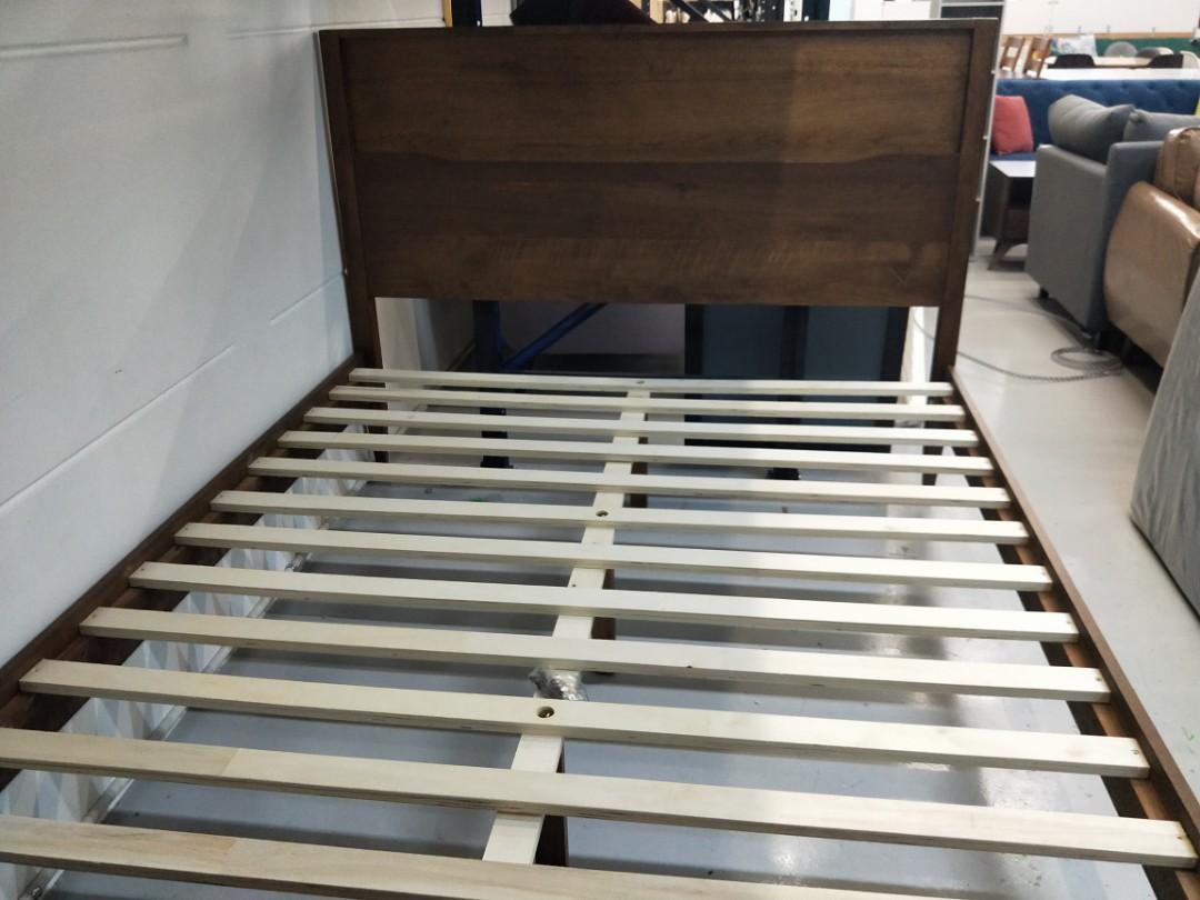 Malibu Queen Wooden Bed Frame Furniture Beds Mattresses On Carousell