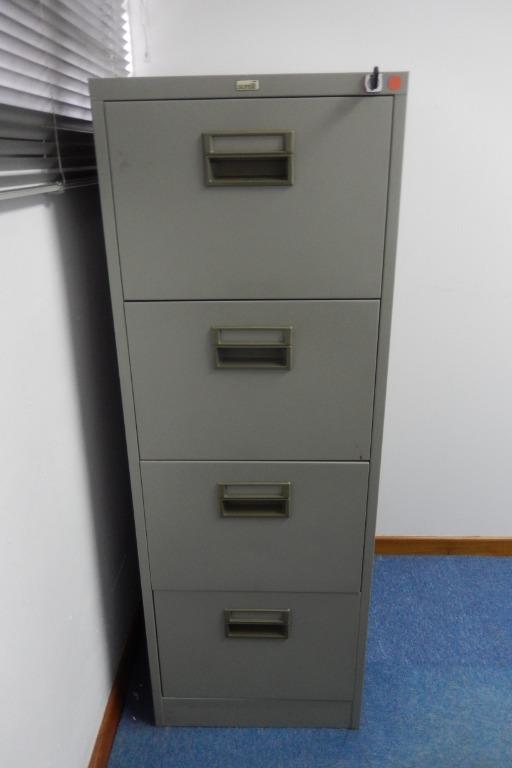 Metal Filing Cabinet 4 Drawers Furniture Shelves Drawers On Carousell