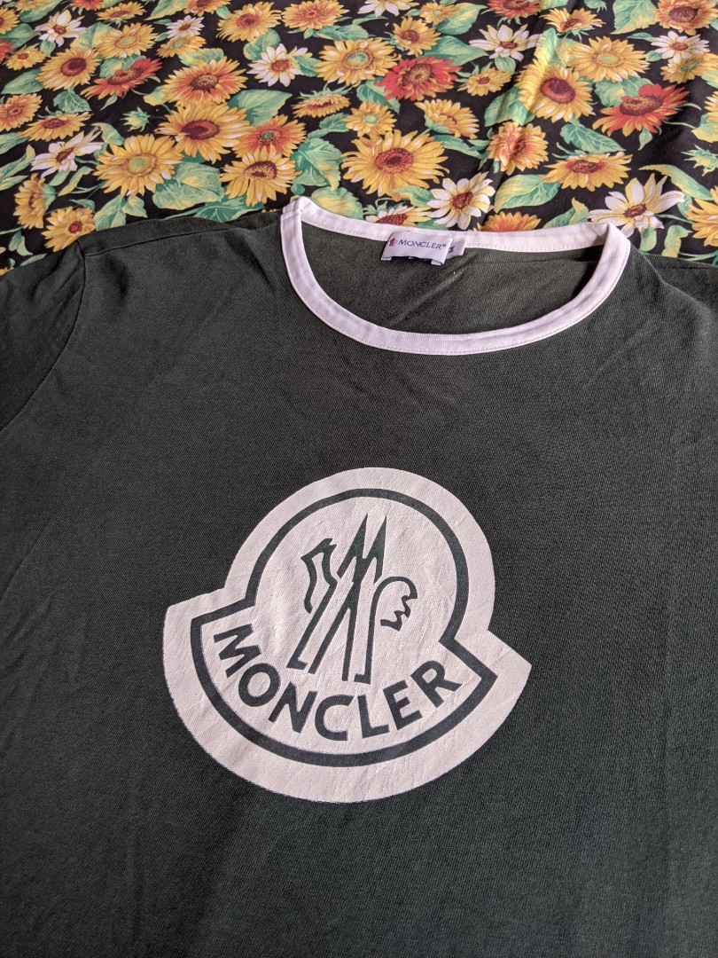 Moncler big logo t shirt online