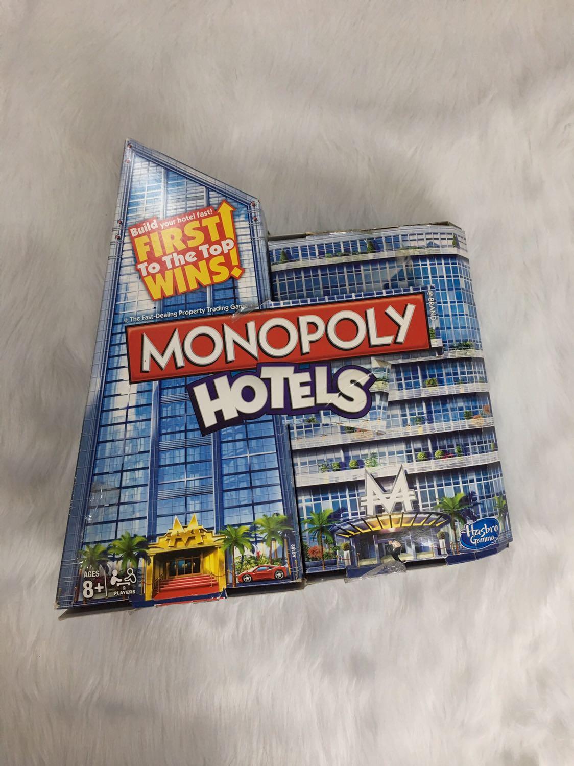 Monopoly hotels (Category: Board Games & Puzzles) located in Angeles City. Submitted by gogo.sparkle (Listing ID 1025627088, Image 1). Description: Orig price 2500 opened but not used nakaplastic pa sa loob.