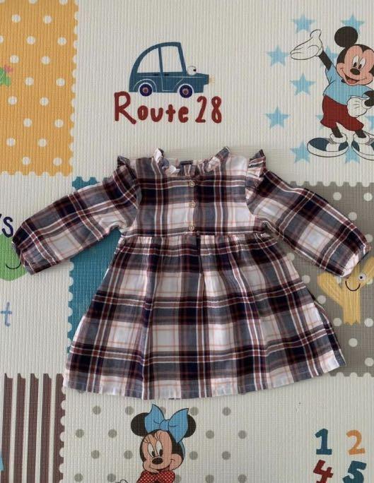 next tartan dress baby