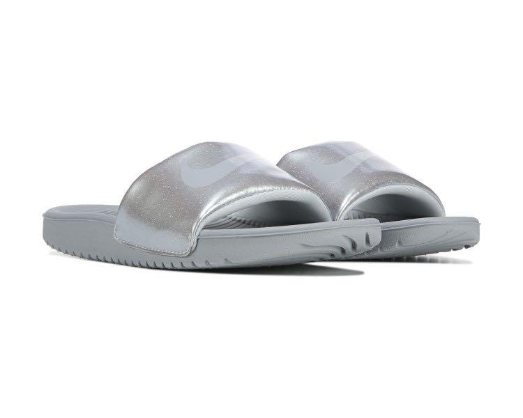 nike sparkle slides